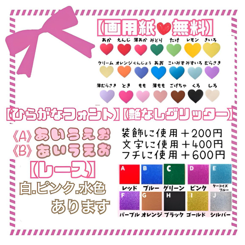 ぽぽの団扇屋さん♡フルオーダー♡ ネームボード うちわ文字