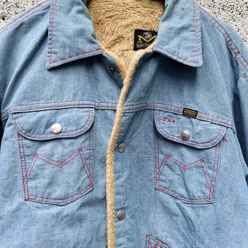 70年代 マーベリック USA ライトネイビー ワークフィット 4ポケット