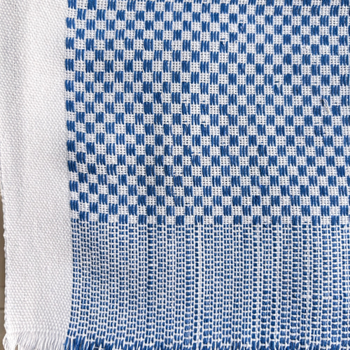 手紡ぎ手織り82cm×150cm インド カディ バスタオル テーブルクロス