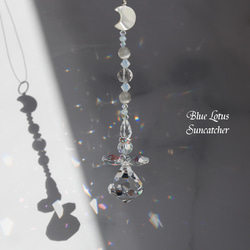 ピンク系】天使のサンキャッチャー＊蝶モチーフ／癒しと安らぎ