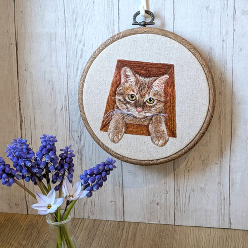 うちの子オーダー刺繍フレーム(お顔バージョン) おもちゃ・ペット小物