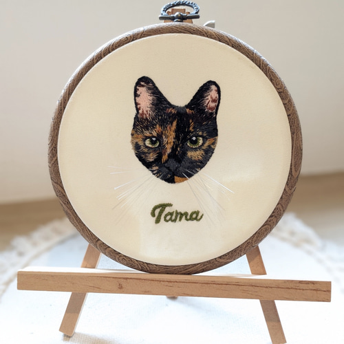 うちの子オーダー刺繍フレーム(お顔バージョン) おもちゃ・ペット小物