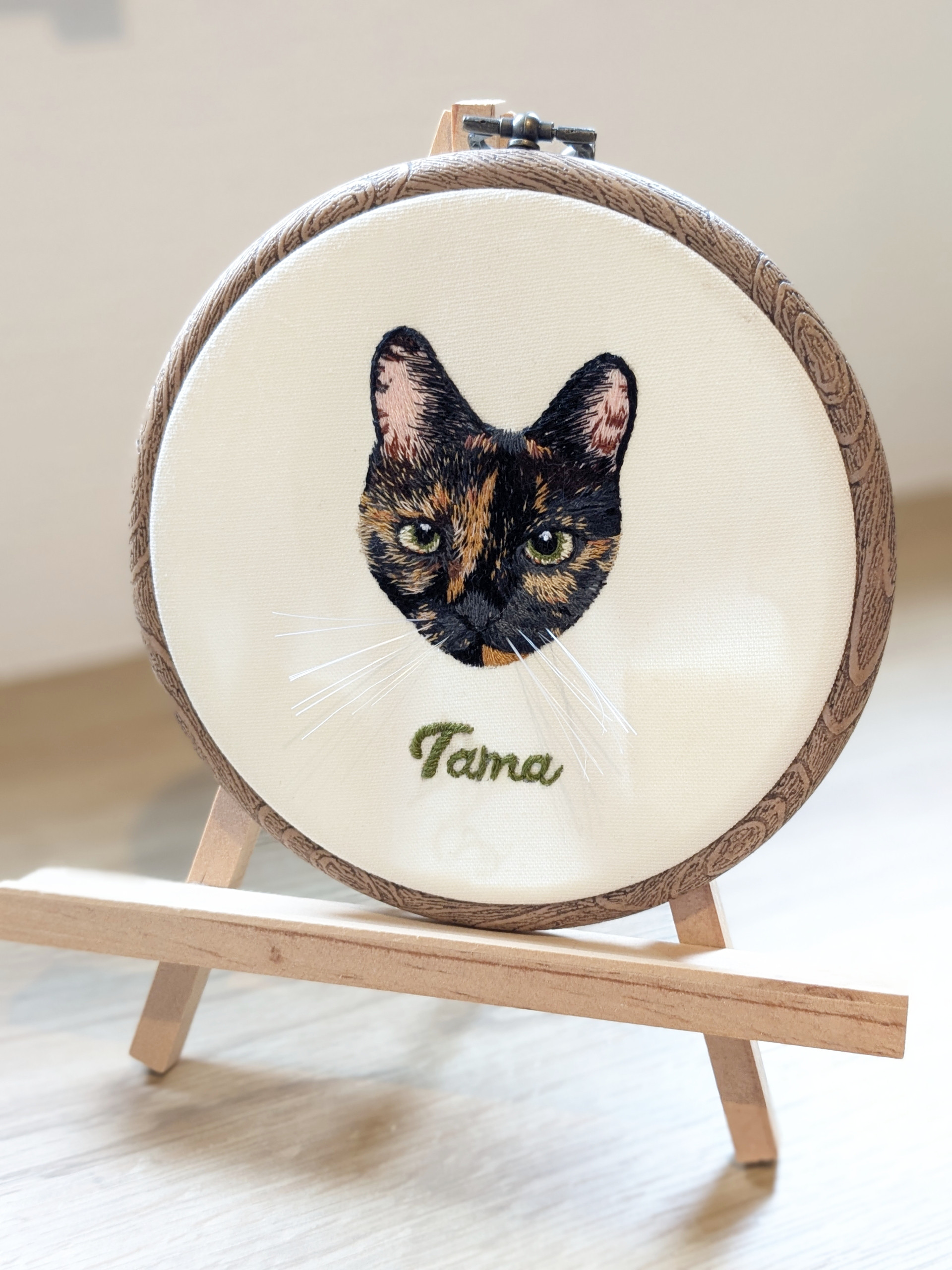 うちの子オーダー刺繍フレーム(お顔バージョン)