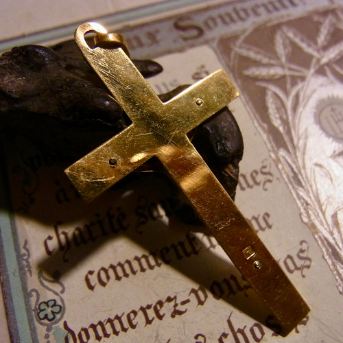 フランス ヴィンテージ デッドストック ゴールドプレート クロス 工房