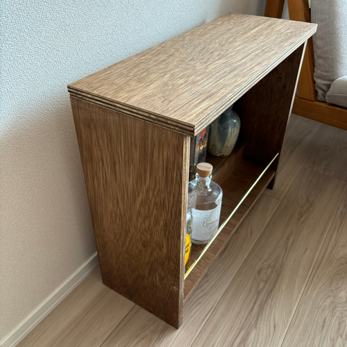 バーシェルフ（ウイスキーラック1段12本収納）W553 D215 H469 棚