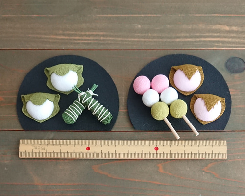ちりめん和菓子 桜餅 三色団子 柏餅 ちまき ミニチュア 桃の節句 端午