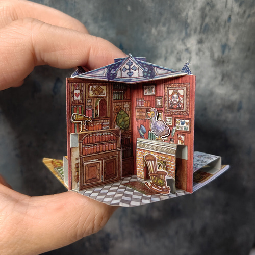 キット】アリスの不思議なおうち 豆本ドールハウス キット 豆本ドール