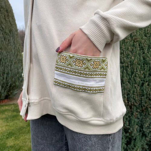 ウクライナ刺繍カーディガン 東欧 ハンドメイド レディース