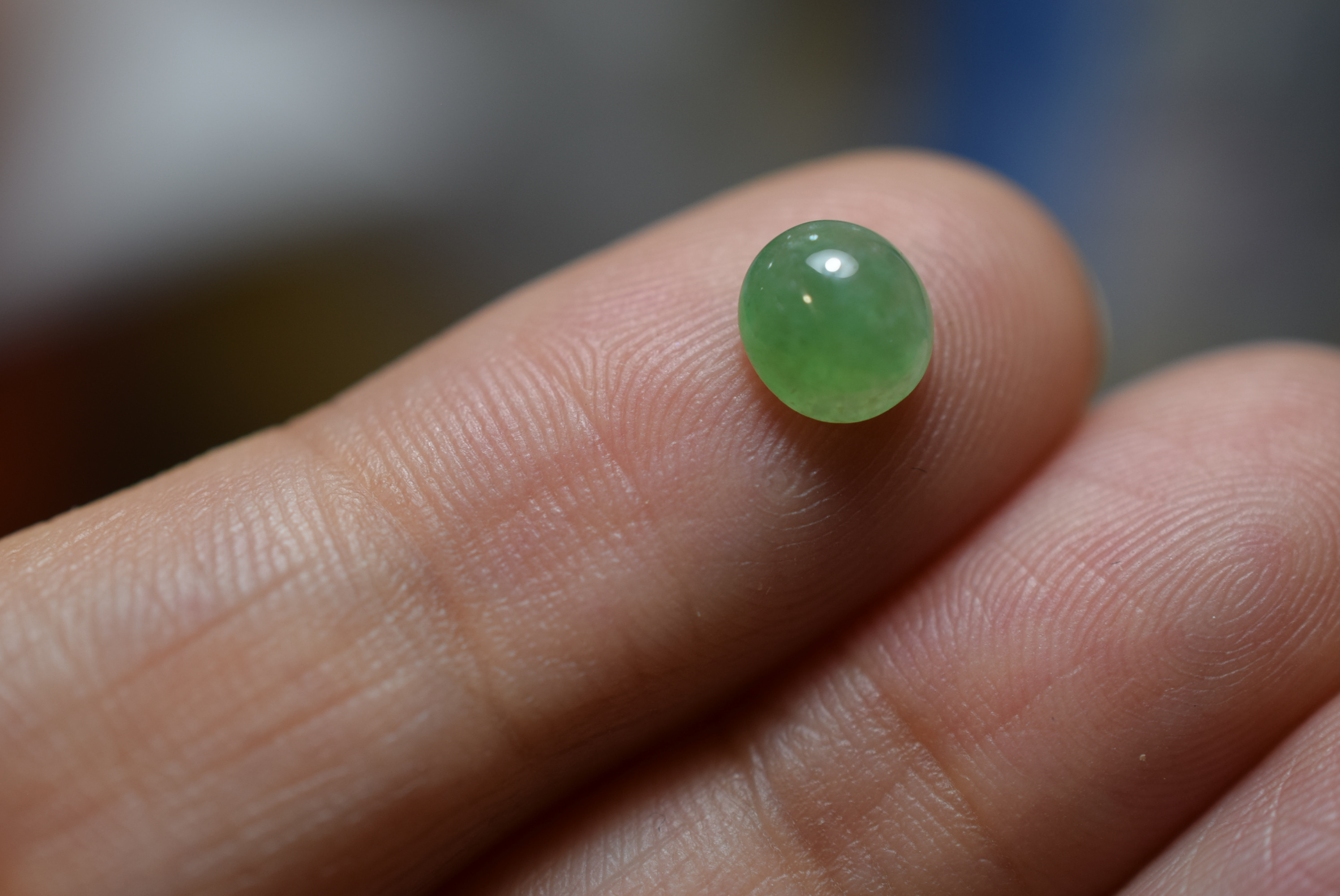 RS9-73 美品 宝石質 氷種 若緑 天然ミャンマー産 A貨 本翡翠 ルース 裸石 硬玉 ジェダイト