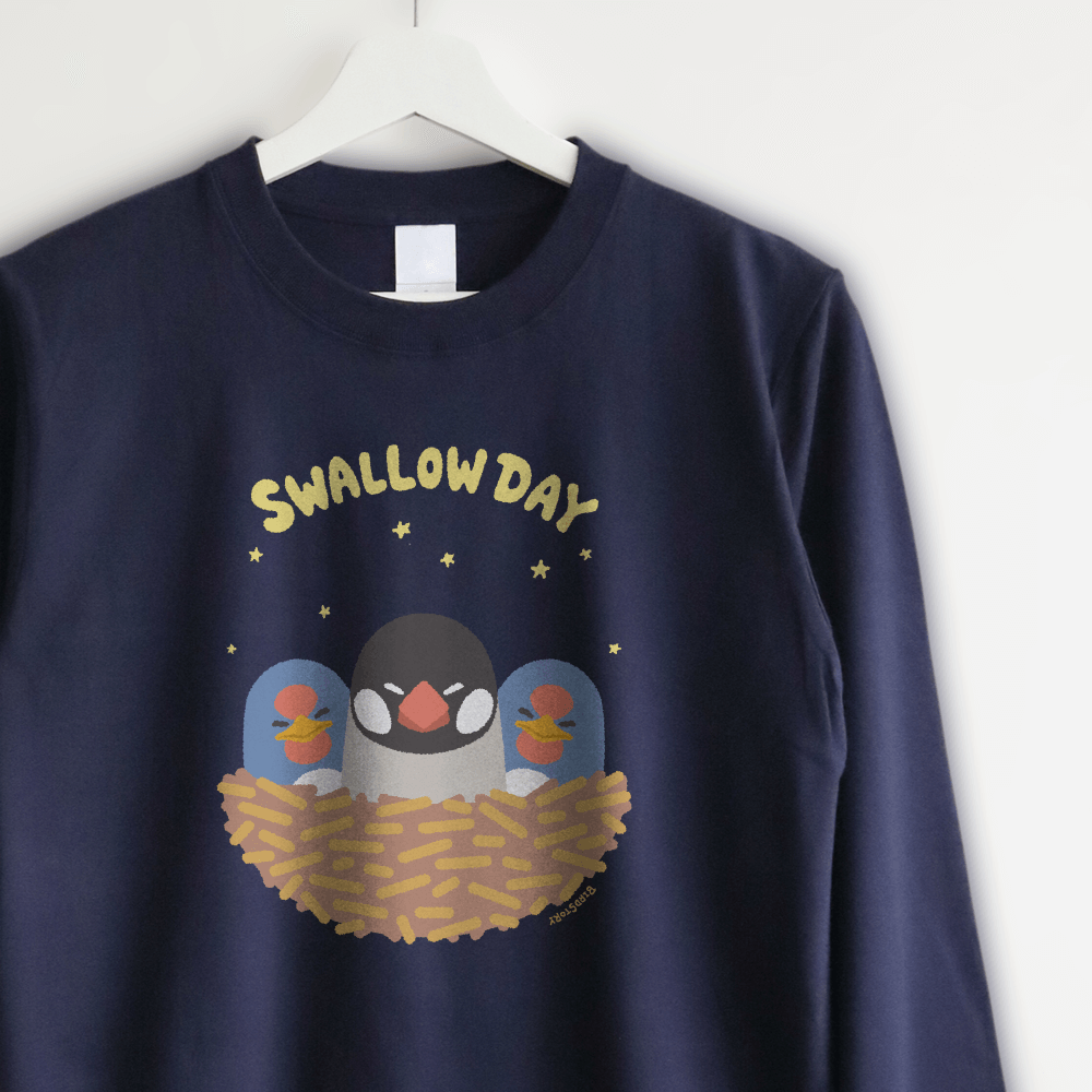 長袖Tシャツ（つばめごっこ / 文鳥 / おやすみ）