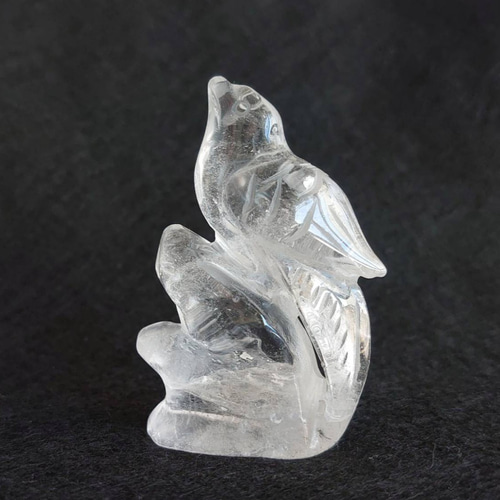 水晶 鳥 置物 玄関、リビング、寝室、トイレ等に浄化にも素敵な逸品