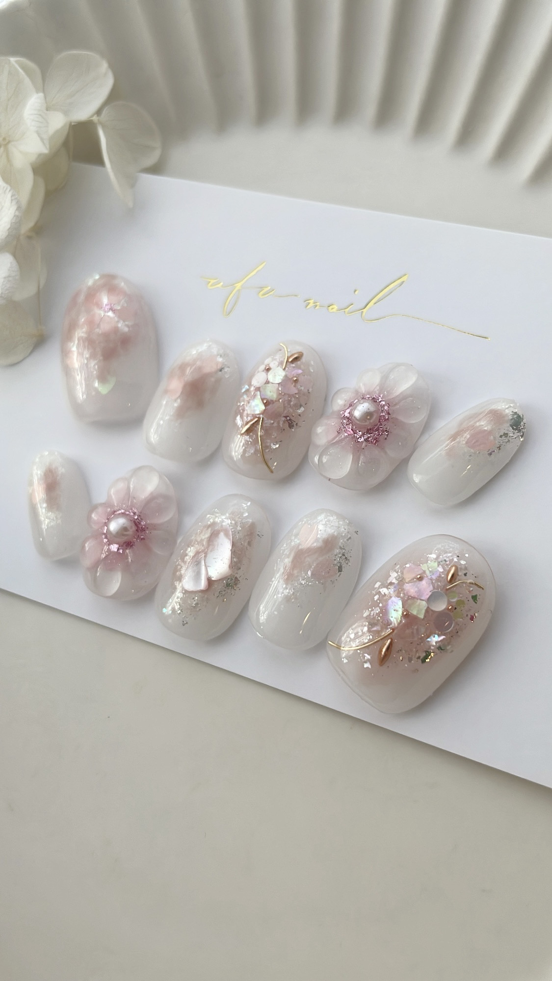 shell sakura nail