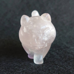 手彫り！ 水晶 魚を捕った招きねこ 置物 素敵な逸品 その他インテリア