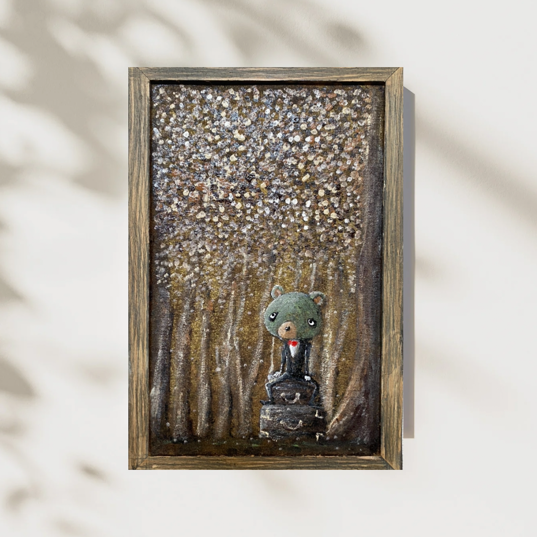 MoRk原画 『 ゆっくりゆっくり 』 200×300mm ペンキ画