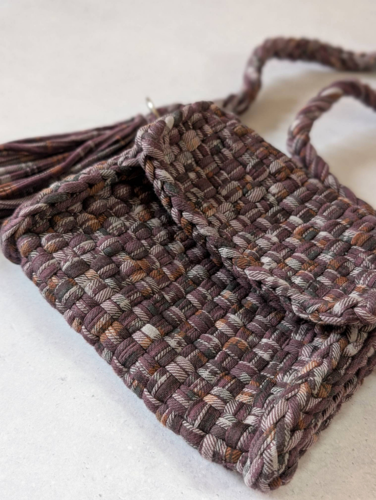 project-1000 phone case 【check print②】スマホショルダー　スマホポーチ　ポシェット