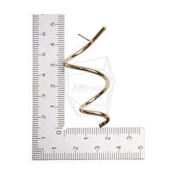 ERG-2975-G [2個裝] 螺絲耳環，螺絲耳針/22毫米 x 47.2毫米 第5張的照片