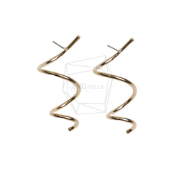 ERG-2975-G [2個裝] 螺絲耳環，螺絲耳針/22毫米 x 47.2毫米 第1張的照片