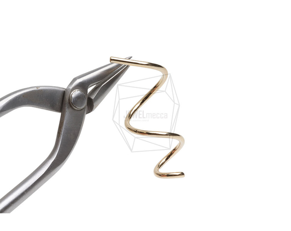 ERG-2975-G [2個裝] 螺絲耳環，螺絲耳針/22毫米 x 47.2毫米 第4張的照片