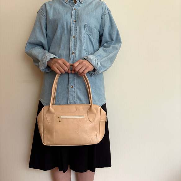 美品ADMJ ミニボストンバッグ　ベージュ　レザー　本革 楽天市場】【正規販売店】【ポイント10倍】ADMJ バッグ