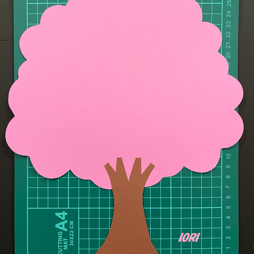 壁面飾り】 春 桜の木 桜 入園式 入学式 卒園式 卒業式 画用紙 幼稚園