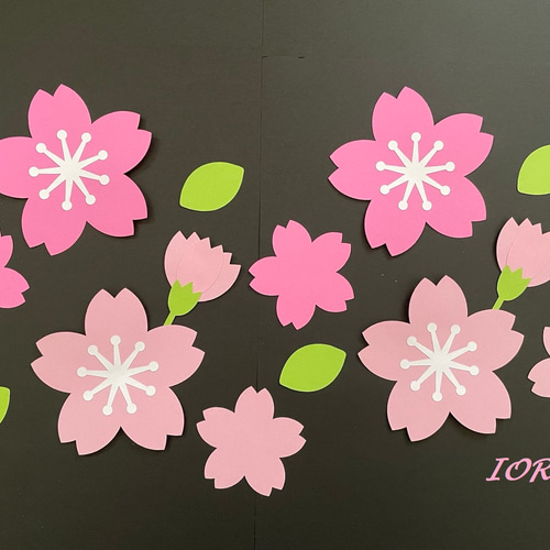 壁面飾り】 春 3月 4月 桜 卒園式 卒業式 入園式 入学式 画用紙 雑貨
