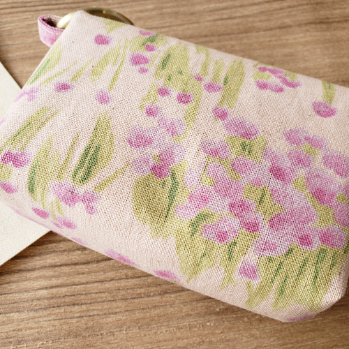 ミラクル様ポケットティッシュケースNo.541薄紫立体お花レース 楽天