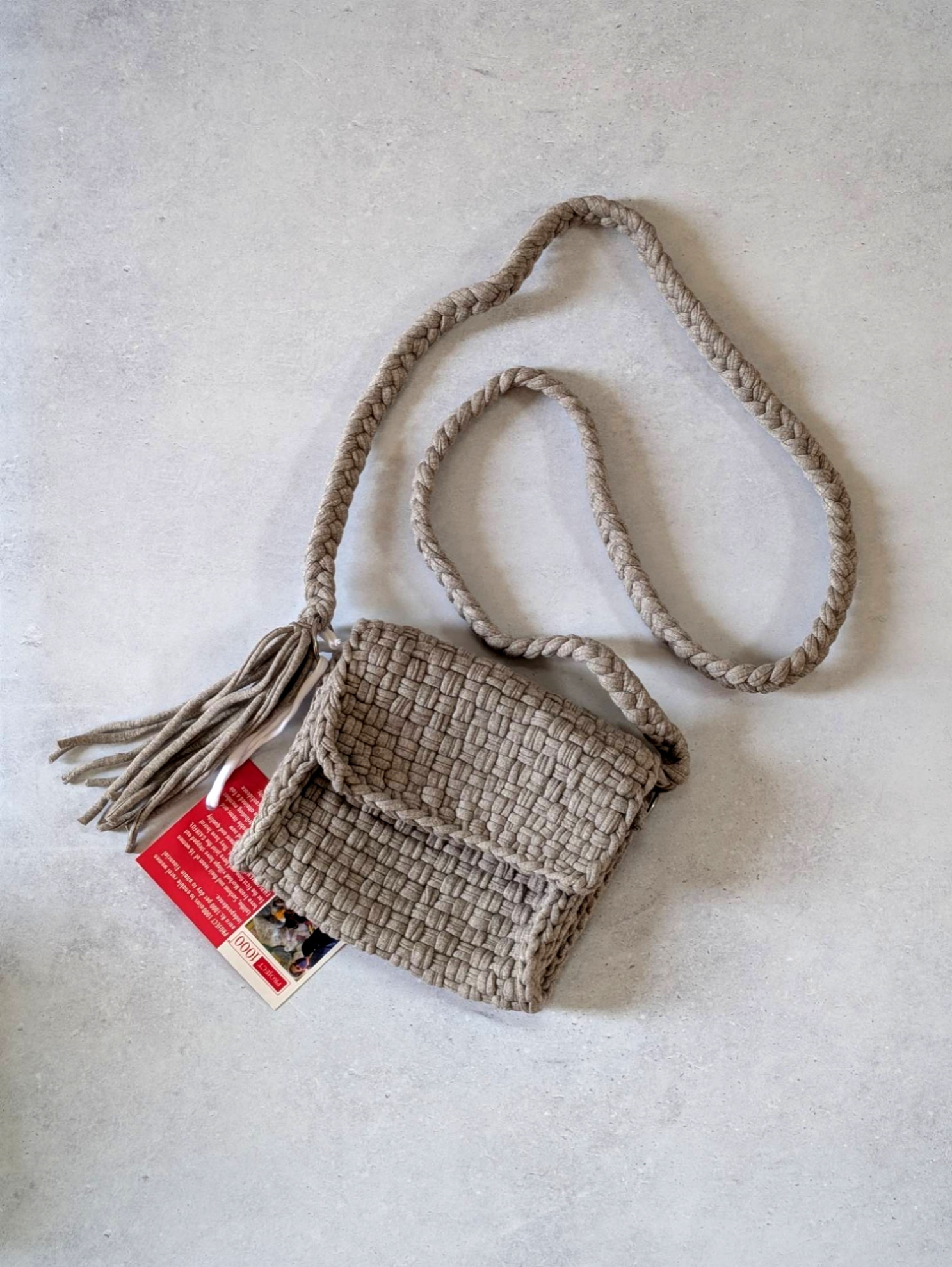 project-1000 phone case 【lt.gray】スマホショルダー　スマホポーチ　ポシェット