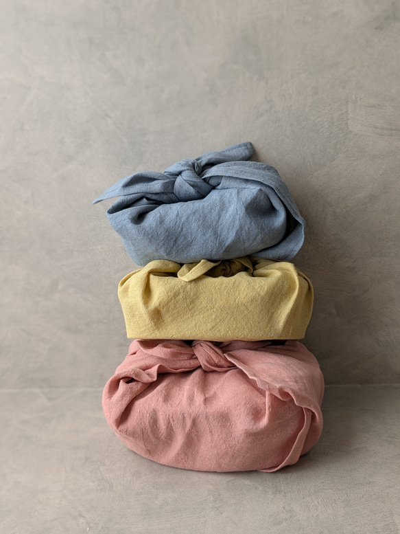 【お弁当包み／ミモザ】リネン　新生活に 4枚目の画像