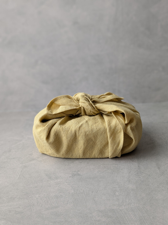 【お弁当包み／ミモザ】リネン　新生活に 1枚目の画像