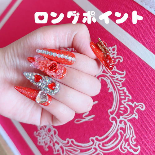 No. 288 派手ネイル ギャルネイル ゴテゴテ 鬼ロングネイル お菓子ネイル No.59 派手ネイル ギャルネイル ゴテゴテネイル ロングネイル お菓子