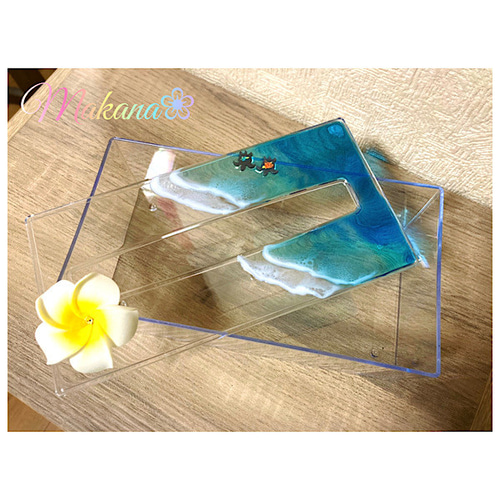 ハワイアン雑貨♡海のティッシュケース✨ソフトティッシュ用✨海