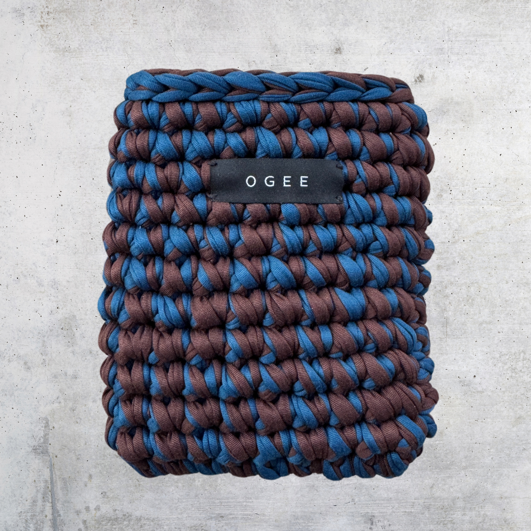 ブックポーチ】【タブレットケース】05 ネイビー × 20 ブラウン / 文庫