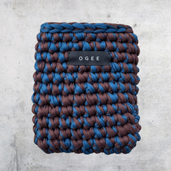 ブックポーチ】【タブレットケース】05 ネイビー × 20 ブラウン / 文庫