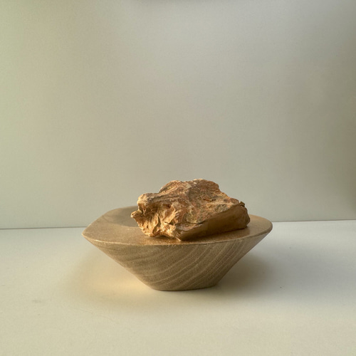 木と石で作るお香立て お香立て インセンスホルダー キャンドル