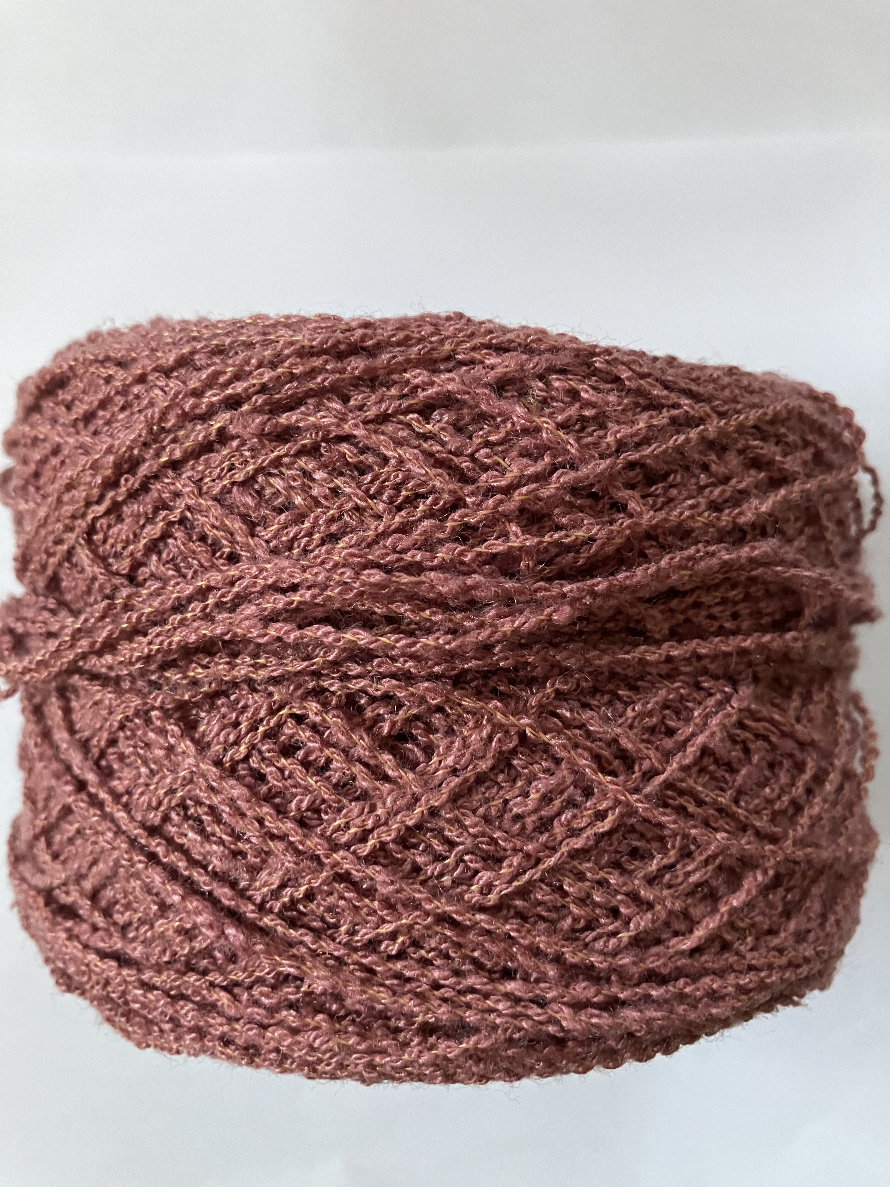 糸　草木染め　蘇芳染め　シルク紬糸