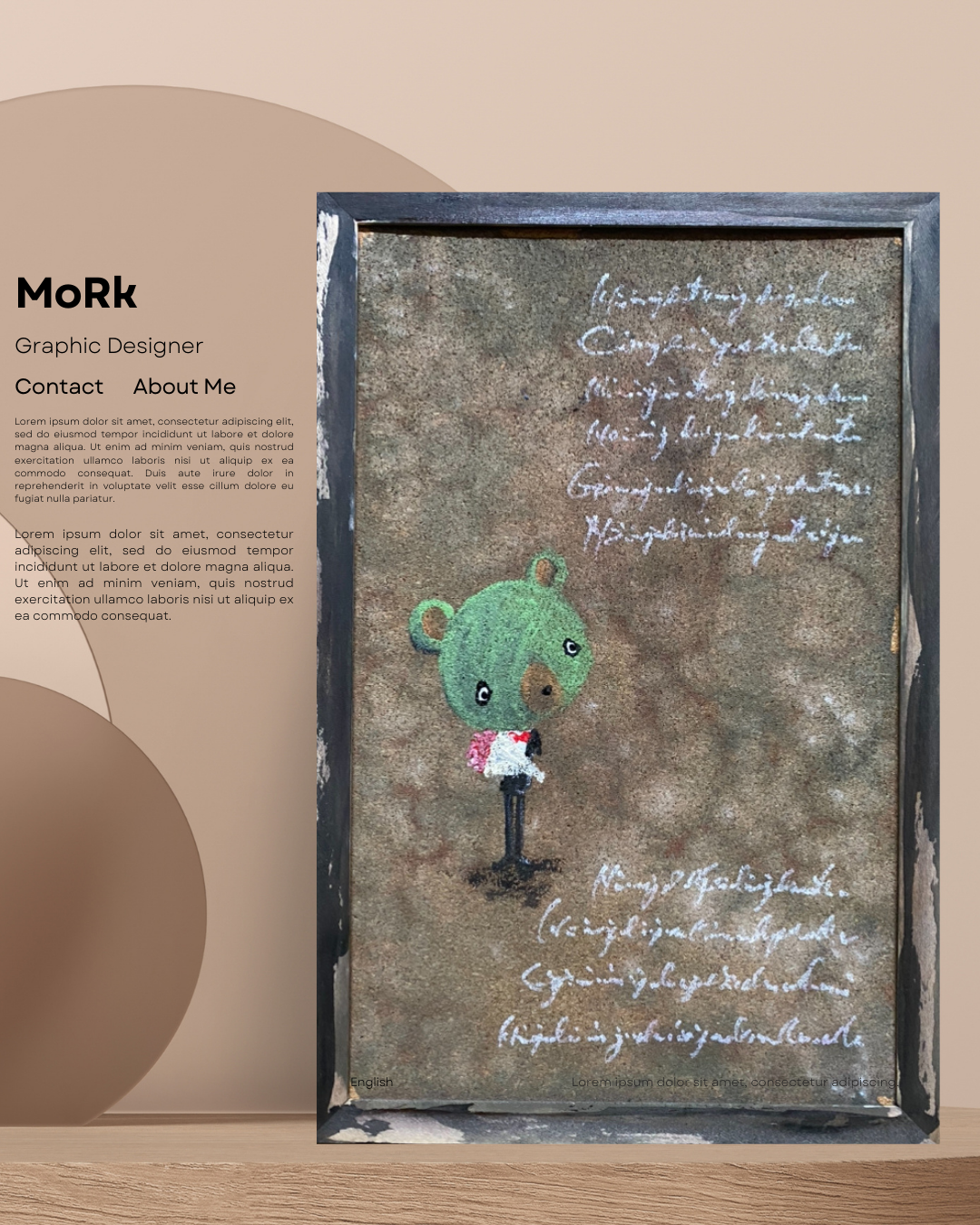 MoRk原画 『 MoRk2 』 200×300mm ペンキ画