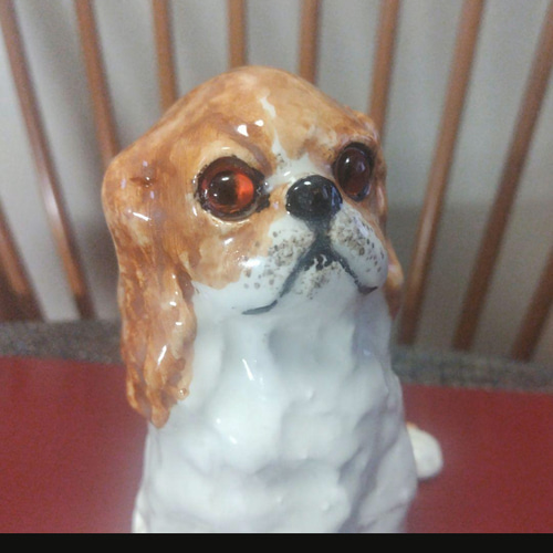 ウィンスタンレイの犬の置物 ヴィンテージ WINSTANLEY DOG/ケンジントンドッグ 黒い