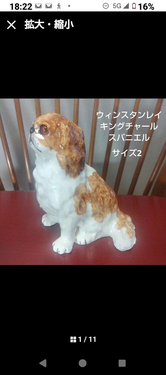 ウィンスタンレイ（ケンジントン）キャット、犬の作品、キングチャールズスパニエル ウィンスタンレイ（ケンジントン）キャット、犬の作品、キング