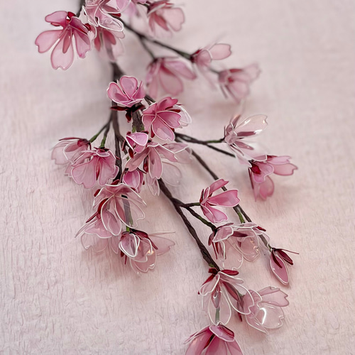 こんそめです♪ピンク系の花かごです♪ディップフラワー(アメリカンフラワー) こんそめ様専用です♪ピンク系の花かごです♪ディップフラワー