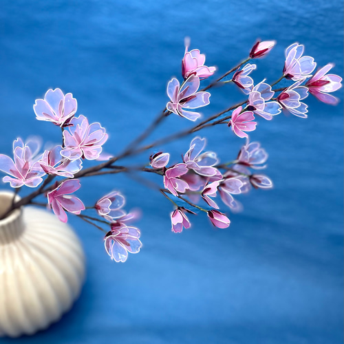 枝もの 桜 日本の美 Mサイズ アメリカンフラワー／ディップ