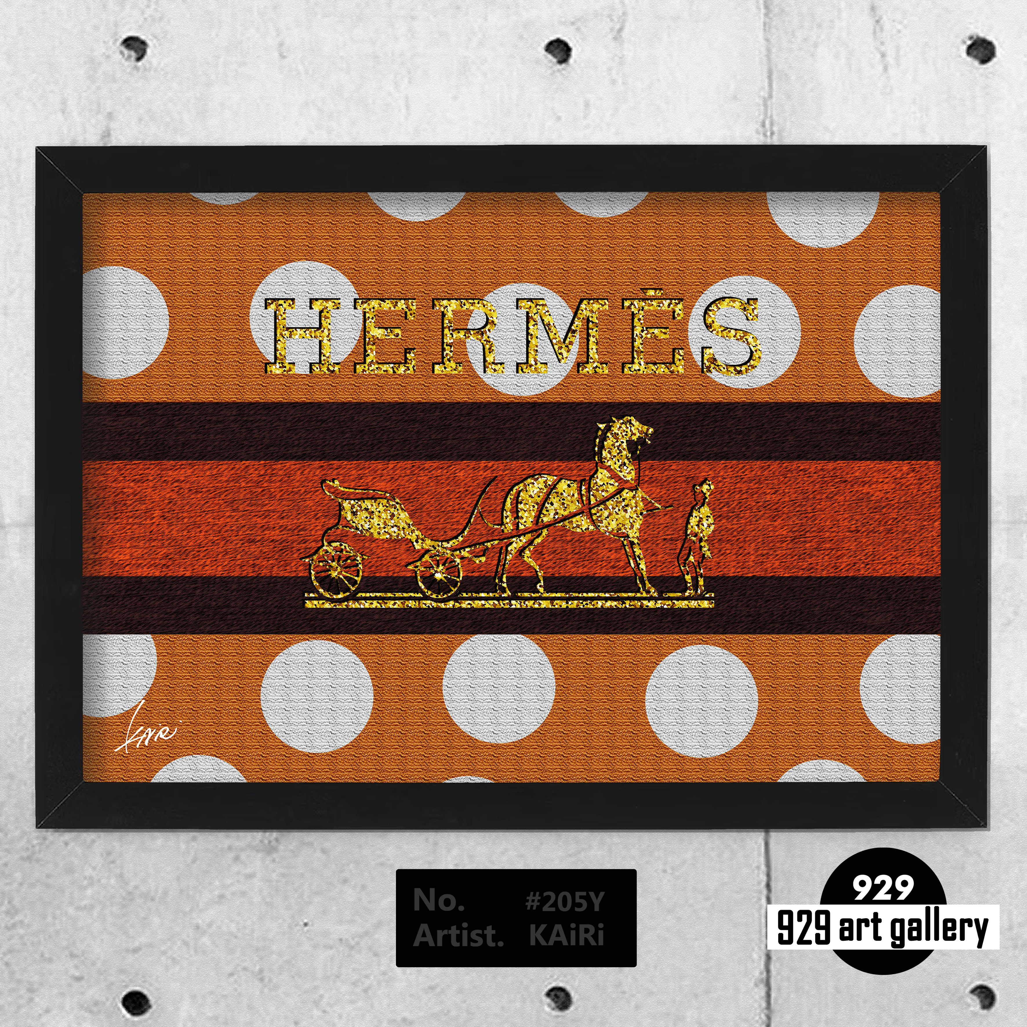 HERMÈS type☆オマージュアートインテリアポスター＃208Y