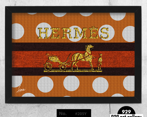 HERMESオマージュアート HERMÈS type☆オマージュアートインテリアポスター＃208Y