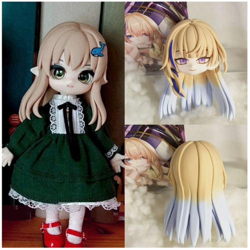 1/12ドールヘッドのオーダーメイド (ねんどろいどどーる、オビツ