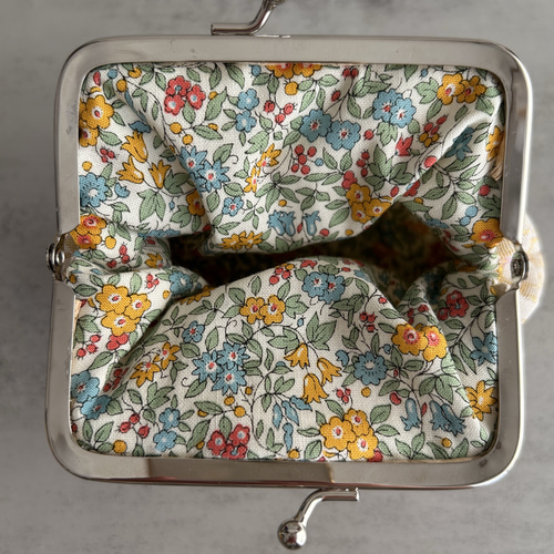 インド刺繍リボン 刺繍リボン がま口財布 がま口ポーチ カード入れ