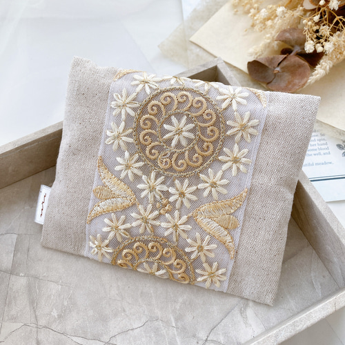 インド刺繍リボン】ポケットティッシュ ケース ポーチ うり 通販