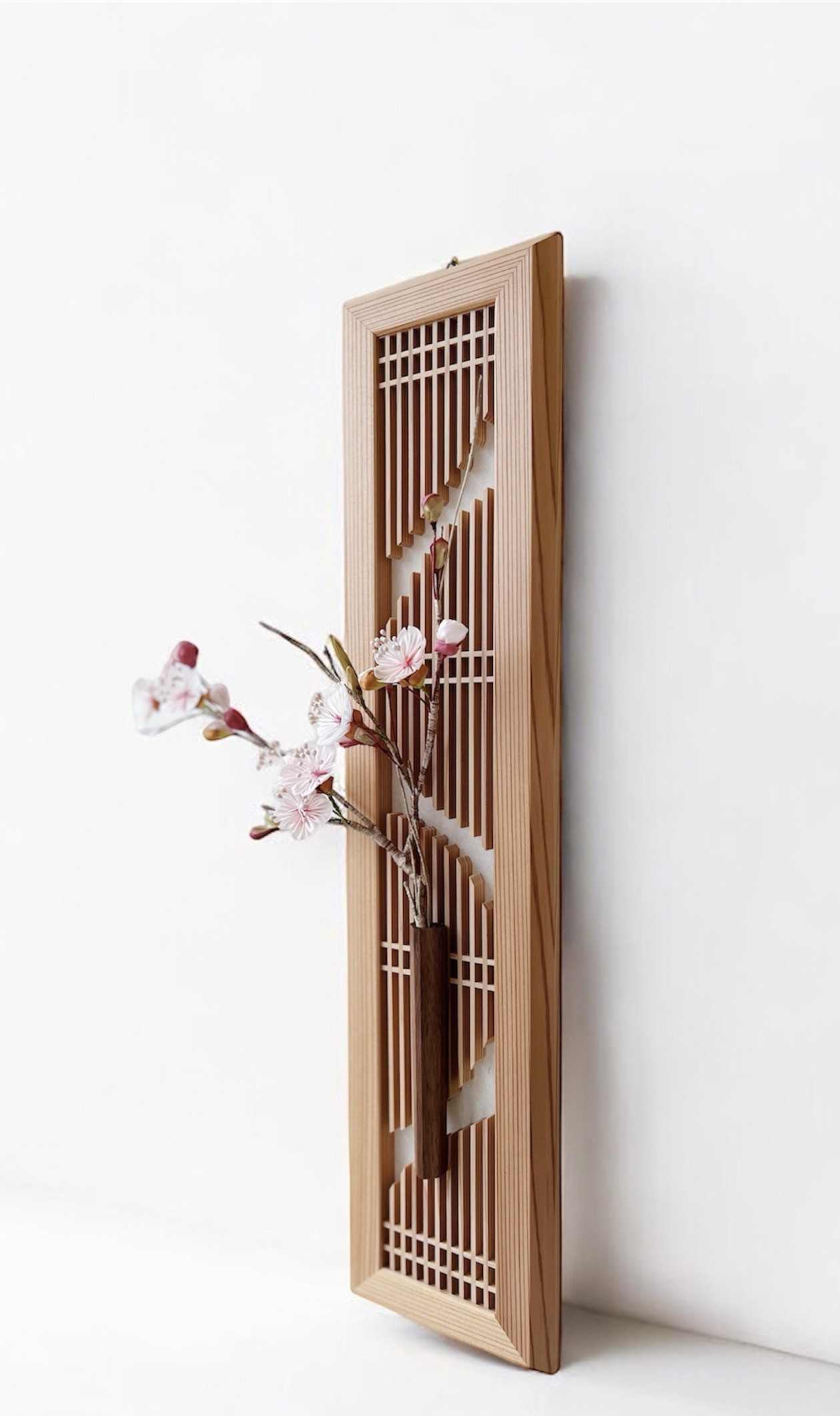 ＊一輪挿し～風～＊秋田杉　組子細工　千本格子 7,700円