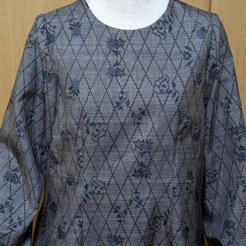 SOLD お値下げ中 着物リメイク ワンピース 大島紬 M〜L ワンピース