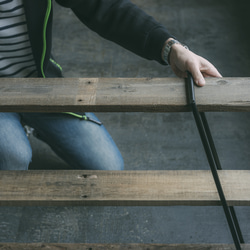 【新製品】人気！アウトドア アイアン シェルフラック（L900mm×W210mm×H700mm/棚3枚付き）燕三条 4枚目の画像