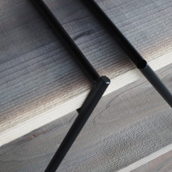 【新製品】人気！アウトドア アイアン シェルフラック（L900mm×W210mm×H700mm/棚3枚付き）燕三条 6枚目の画像