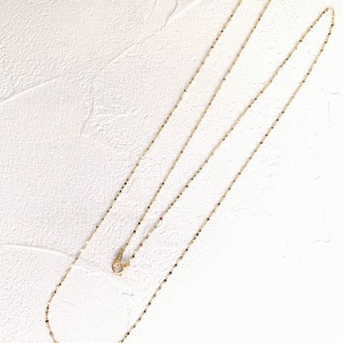 k18 ペタルチェーン ロングネックレス 65cm 【公式通販】